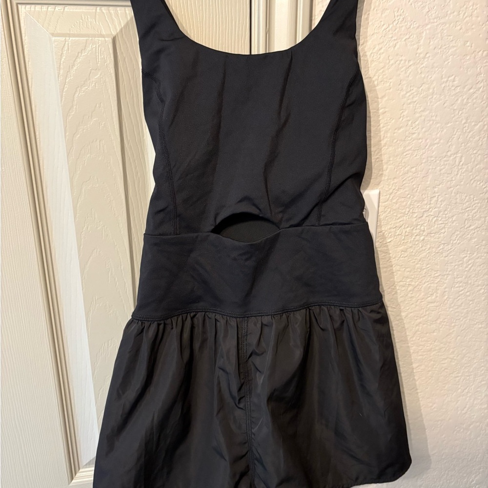 TCEC Black Athletic tank/shorts Romper